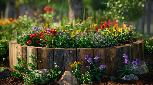 Cultivate your oasis with a round raised garden bed